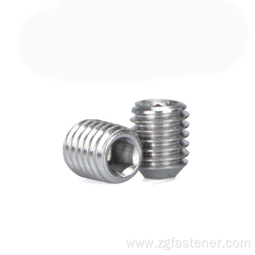 DIN916 Stainless steel Hexagon socket set screws with cup point